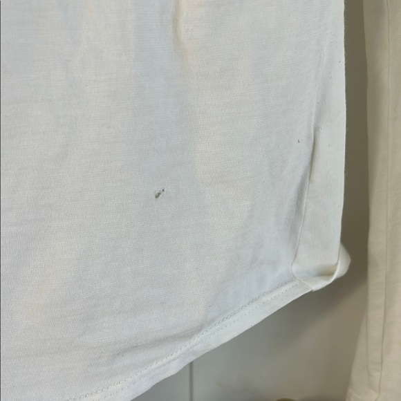 Theory Women's White Tuxedo Bib Button-Up Shirt | Large - Picture 5 of 5